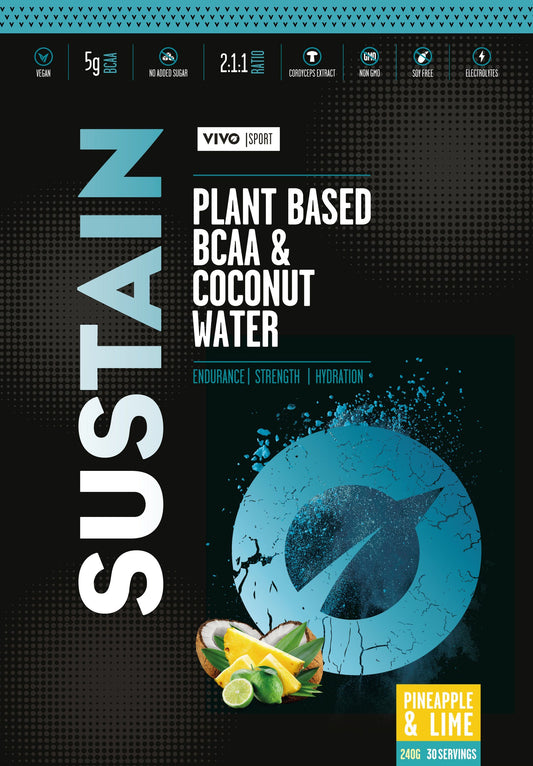 Sustain Plant Based BCAA & Coconut Water  With Cordyceps Mushroom